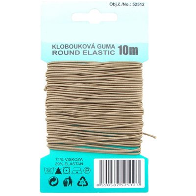 Klobouková guma 1,2mm/10m barva 1903 béžová – Zbozi.Blesk.cz