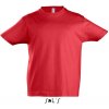 Dětské tričko Sol's Imperial kids dětské tričko z těžké bavlny červená