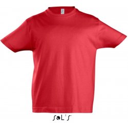 Sol's Imperial kids dětské tričko z těžké bavlny červená