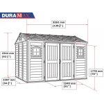 DURAMAX Zahradní domek Duramax APEX 7,6m2 Vinyl + podlahová konstrukce model 30216 -10,5x8´ – Sleviste.cz