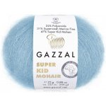 Příze Super Kid Mohair 64420 světle modrá – Zboží Mobilmania