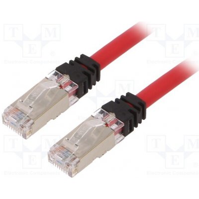 Panduit STP6X3MRD Patch S/FTP Cat 6a RJ45 vidlice z obou stran 3m – Hledejceny.cz