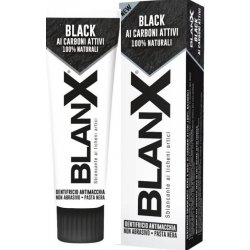 BlanX BLACK bělicí zubní pasta s aktivním černým uhlím 75 ml