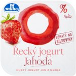 Milko Řecký jogurt jahoda 140 g – Zboží Dáma