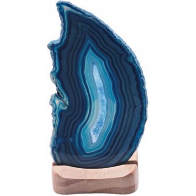 Nefertitis Achát modrý svícen plátek NF188 - cca 8 - 10 cm – Zboží Dáma