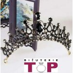 Naishide Jewelry černá barokní korunka zlatavá – Sleviste.cz