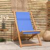 Zahradní židle a křeslo 43803 vidaXL Kempingová židle teak 56x105x96 cm modrá