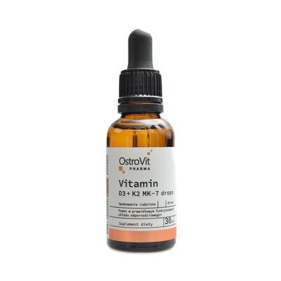 Ostrovit Vitamin D3 4000 IU + K2 MK-7 kapky 30 ml – Hledejceny.cz