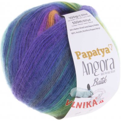 Kamgarn Příze Papatya Angora Batik Varianta: 556-63 – Zboží Mobilmania