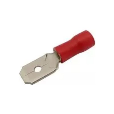 TopLux Konektor FASTON 6,3mm kolík izolovaný lisovací 0,5-1,5mm RF-M 608 – Zboží Dáma