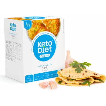 KetoDiet Proteinová placka s česnekovou příchutí 7 x 25 g