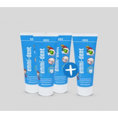 Emag dětská Emmi-dent Kids 4 x 75 ml – Hledejceny.cz