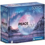 CLEMENTONI Peace : Světle modrá 500 dílků – Hledejceny.cz