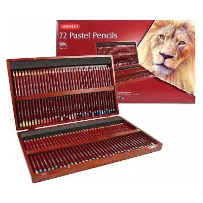 Derwent Pastel Pencils 72ks dřevěný kufřík – Zboží Mobilmania