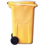 Contenur popelnice 120 L plastová žlutá – Zbozi.Blesk.cz