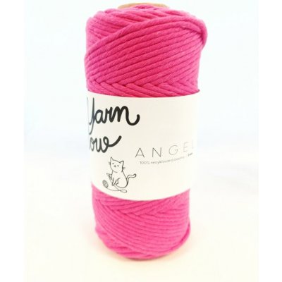 YarnMellow Macramé šňůry Angel 5mm Růžová tmavá (Rozčesávací příze macramé YarnMellow Angel 5mm Růžová tmavá. Je ze 100% recyklované bavlny a najdete ji u nás v mnoha odstínech. Dá se snadno rozčesat, – Zboží Mobilmania