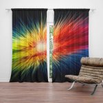 Sablio Závěs Barevná exploze: 2ks 140x250cm – Hledejceny.cz