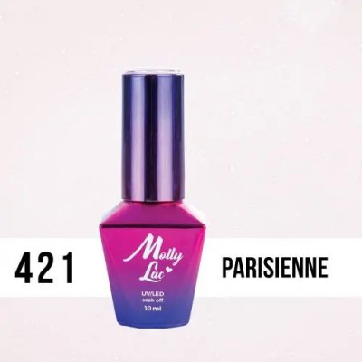 Molly Lac UV/LED gel lak Madame French Parisienne 421 10 ml – Hledejceny.cz