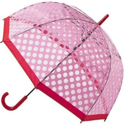 Blooming Brollies deštník Clear Dome Stick Umbrella with Pink od 319 Kč -  Heureka.cz