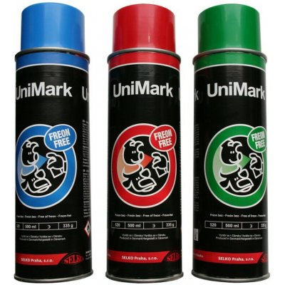 Sprej značkovací Unimark 500 ml modrá Varianta: 500 ml modrá – Hledejceny.cz