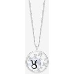 Preciosa Stříbrný s českým křišťálem býk sparkling zodiac 6150 85 – Zboží Dáma