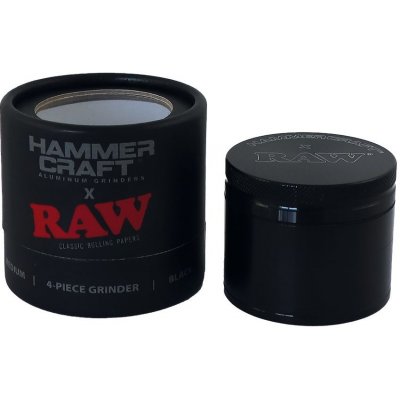 Raw kovová drtička hammercraft black čtyřdílná 55 mm – Zbozi.Blesk.cz