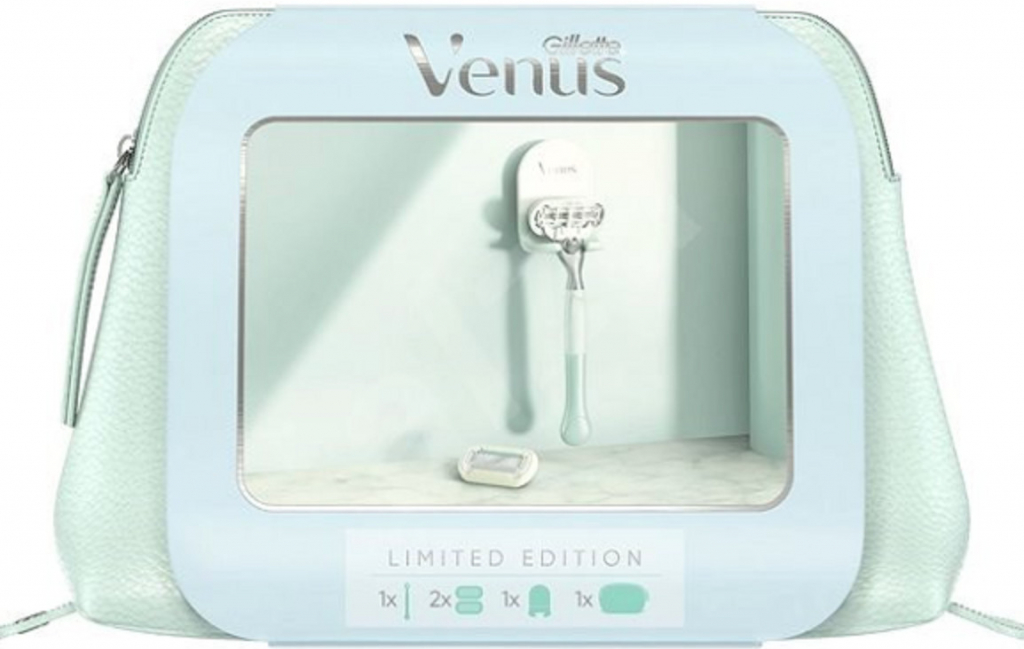 Gillette Venus holící strojek + náhradní hlavice 2 ks + držák do sprchy +  etue dárková sada od 174 Kč - Heureka.cz