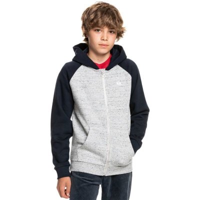 Quiksilver mikina Easy Day Zip Kids šedá – Zboží Mobilmania