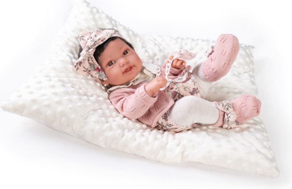 Antonio Juan Realistické miminko Pipa s mašlí