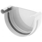 Bryza Čelo žlabu levé Ø 75 mm plast RAL 9010 bílé – Sleviste.cz