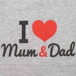 New Baby dětská čepice I Love Mum and Dad bílá – Zbozi.Blesk.cz