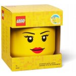 LEGO® 40321725 Room Copenhagen Storage Head 23,8 x 23,8 x 27,2 cm Girl Úložná hlava dívka – Zboží Dáma