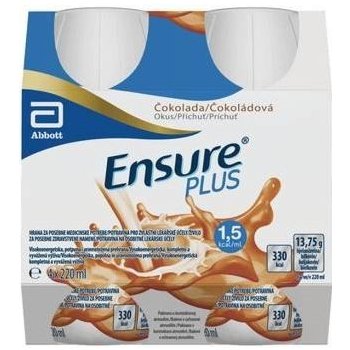 ENSURE PLUS ADVANCE ČOKOLÁDOVÁ PŘÍCHUŤ POR SOL 4X220ML