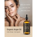 WoldoHealth Arganový olej 100% bio z Maroka lisovaný za studena vegan sérum s arganovým olejem proti stárnutí péče o obličej a tělový olej 100 ml