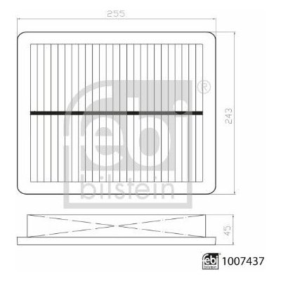 FEBI BILSTEIN Vzduchový filtr 1007437 – Hledejceny.cz