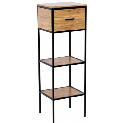 Regál Naturel Blackframe 40x120x35 cm javor lesk BFRAMEREG3 – Zboží Mobilmania