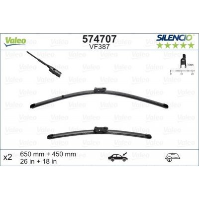 Valeo Silencio X-TRM 650+450 mm ST VM387 | Zboží Auto