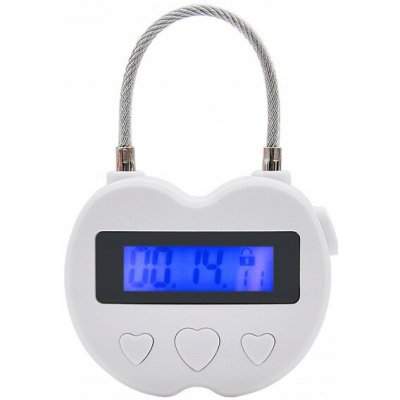 bdsm bondage shop Nastavitelný časový zámek s USB napájením Barva Bílá Provedení nové – Zboží Mobilmania