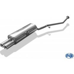 FOX Nerezový koncový tlmič s dvojitým vyústením na jednej strane 2x76mm (Typ 13) BMW E30 316i/ 318i r.v. bis/ till 9/87