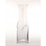 Bohemia Crystal Karafa na víno srdíčka 1000 ml krystaly Preciosa – Sleviste.cz