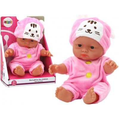 LEAN Toys Malá v růžové oblečení s čepici zajíčka – Zboží Mobilmania