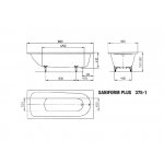 Kaldewei Saniform Plus 180 x 80 cm 112800010001 – Zboží Mobilmania