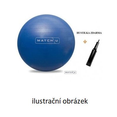 ZSZ Míč rehabilitační ABS Match-U + hustilka, stříbrný, průměr 70-75 cm – Zboží Mobilmania