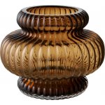 Nordic Living Hnědá skleněná váza Venus 16 cm – Hledejceny.cz
