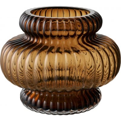 Nordic Living Hnědá skleněná váza Venus 16 cm – Hledejceny.cz