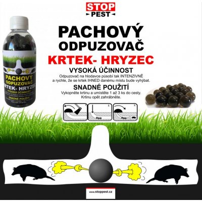 STOP PEST pachový odpuzovač krtek-hryzec 150 ml – Zboží Mobilmania