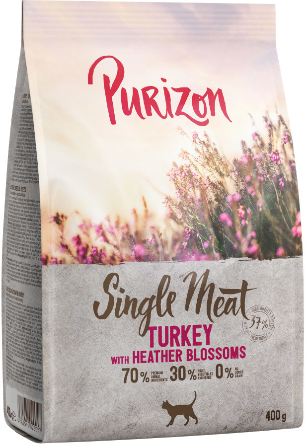 Purizon Single Meat krůtí s květy vřesu 0,4 kg