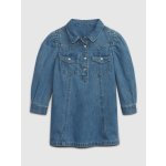 GAP Baby džínové šaty modrá – Sleviste.cz