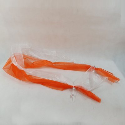 Šerpa na auto - oranžová s bílou (1 ks) – Zboží Mobilmania