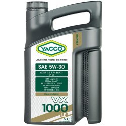 Yacco VX 1000 LE 5W-30 5 l